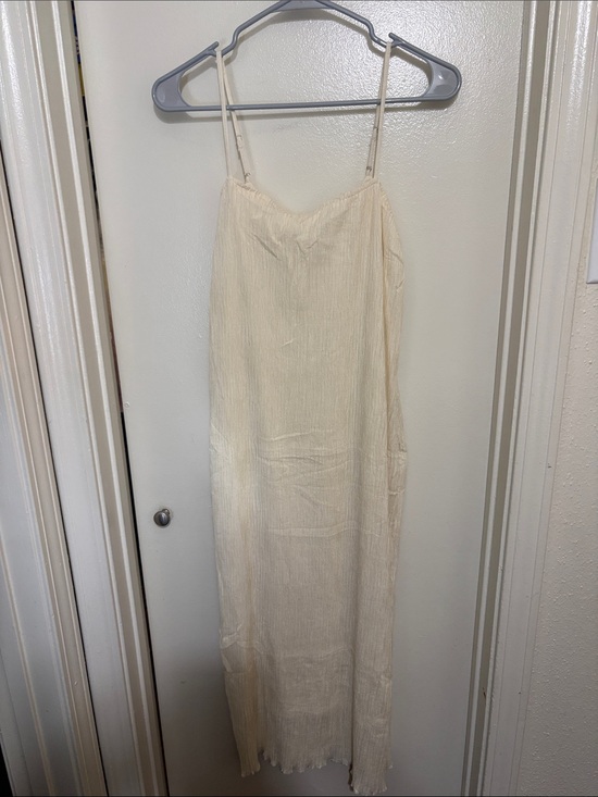 Zara Dresses & Skirts - Zara Cream Midi Slip Dress